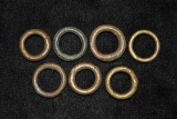 Lot Of Antique African Brass Rings 1800s