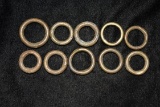 Lot Of Antique African Brass Rings 1800s