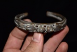 1800s Effigy Brass Bracelet, African