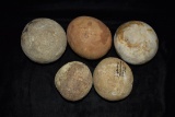 Lot Of Hardstone Game Balls, Arkansas, Donny Austin Collection