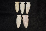 Grouping Of Side Notch Points, All Found On Same Site In Pike Co, Illinois By Tyson Steinbaker & Fat