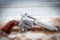 Ruger Blackhawk stainless, 45 colt, 5.5 inch barrel revolver, serial number 47-61631