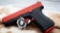 Glock model 23, 40 S&W, Custom red paint, serial number BHL247