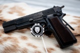 Browning Hi Power 9 mm, 1 mag, serial number 245PN62704, Made in Belgium assembled in Portugal, sing
