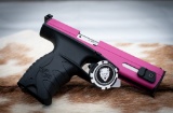 Walther SP22,  pink and black, 22LR, Serial number EP006300