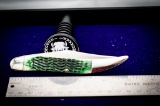 Case Green Bone scales, 8 dot date code, model G61093, number 1168 on bolster, SSP
