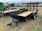 12ft trandem Axle Utility Trailer with Gate 60