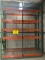 Section Pallet Rack 4 tier with wire decking, section security cage pallet rack 5 tier 48x96x129
