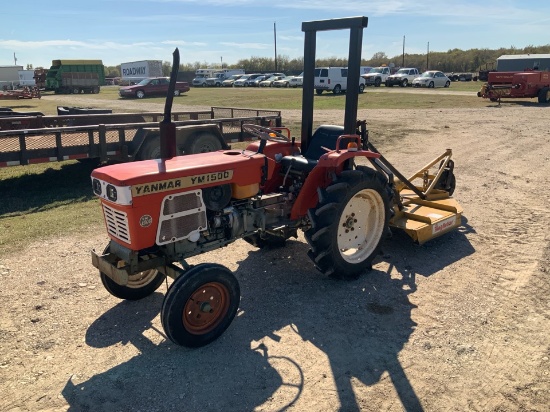 Yanmar YM 1500 Diesel Tractor with 4' King Kutter Mower