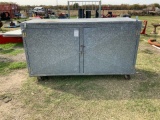 Large Metal Storage Cabinet on wheels