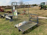 2 Large Metal Carts