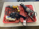 Dewalt Hammer Drill, Porter Cable Sawzall, Craftsman Buffer