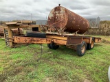 16ft Equipment Trailer with large fuel tank