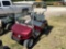 Golf Cart  Gas Powered Maroon Aftermarket wheels & Tires runs