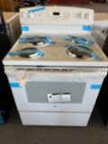 GE Electric Stove White