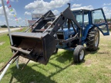 Ford 7600 Cab Tractor 5087 hrs Allied Front loader attachment with Bucket runs