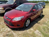 2013 Ford Focus Red Vin#1FADP3F21DL349993Cold AC runs Greatonly has 74,266 miles