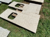 Pallet of 2 Granite slab with sink cut out