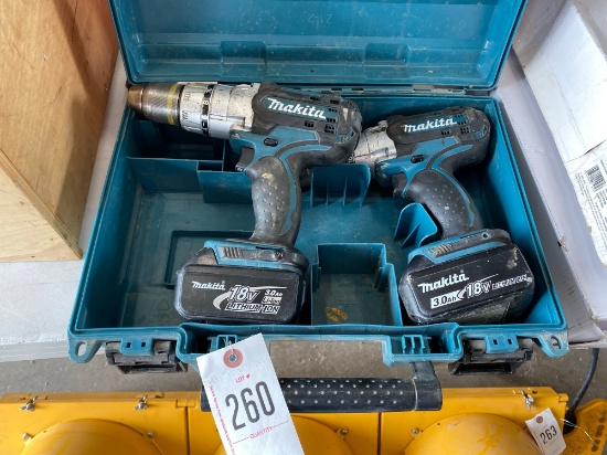 2 Makita Hammer Drills Battery no charger