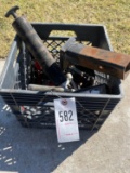 Crate of Hitches & Grease Guns