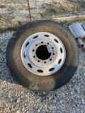 1- 11R 24.5 alluminum wheel & tire & 1 Misc. Wheel & tire
