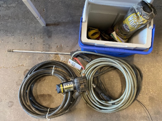 Light,wiring,hose & pump