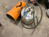 All pro propane heater w/bottle