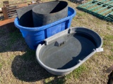 2- Water Troughs, Stock Trailer with Rubber mat