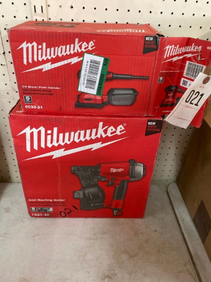 Milwaukee Coil Roofing Nailer & Sander