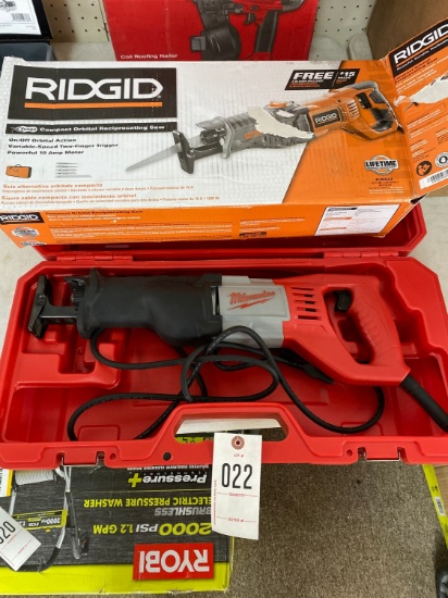 Milwaukee & Ridgid Sawzall