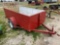 Red 5x8 Utility Trailer with 3ft sides & Gate has title