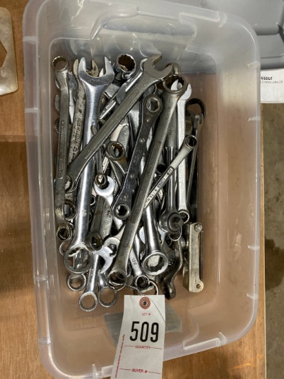Tote of wrenches