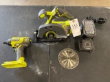 Ryobi 18V Circular Saw & Impact Driver Battery & charger works