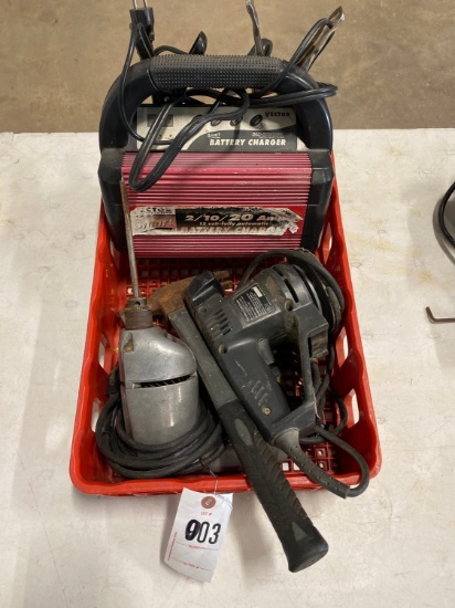 Battery charger,sander,drill,hammer