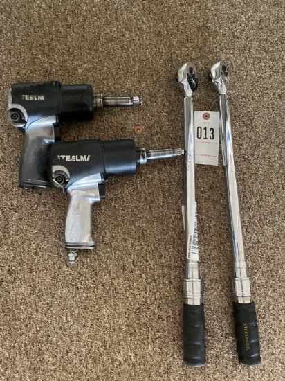 2 Steelman 1/2" impacts & 2 steelman 1/2" Torque Wrenches