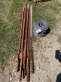 Roll of Barbed wire & 8 T Post