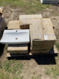 Pallet of new sinks