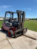 1999 Linde H-45 Forklift non running at moment,lifts & operates as it should when running