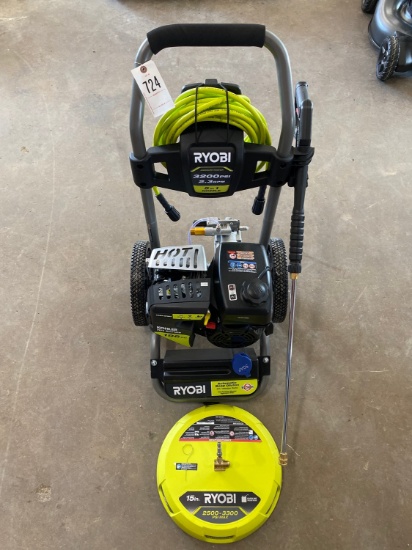 Ryobi 3200 PSI Pressure Washer with Wand,hose & surface cleaner
