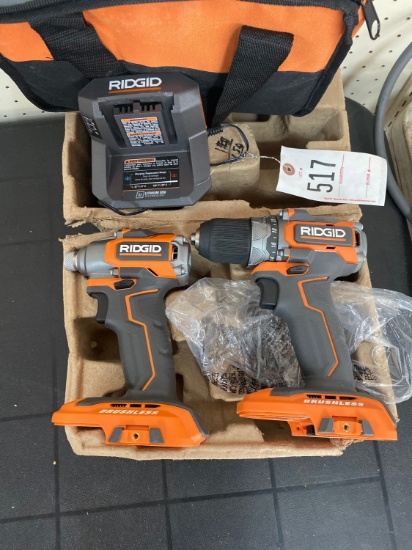 Ridgid 18V Sub Compact Drill & impact driver with charger only
