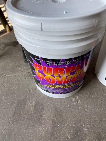 New 5 Gallon Bucket Of Purple power degreaser