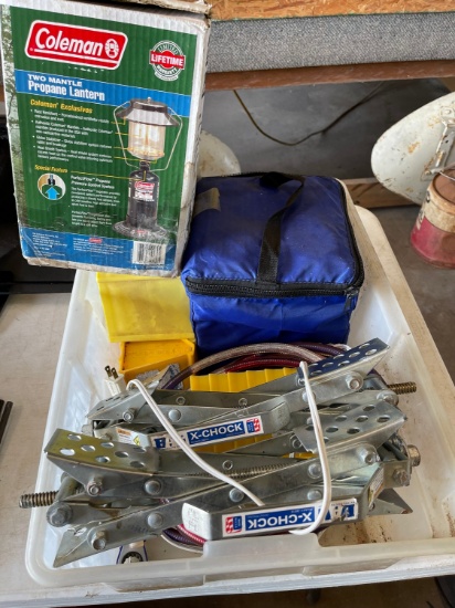 Box of Camping & RV Supplies