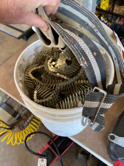 Bucket Full of Roofing nails