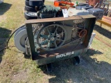 Polair Air Compressor with honda motor & 2 hose reels