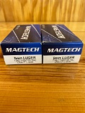 2- 50 Cartridges Magtech cartridges 9 mm