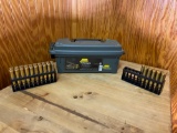 31 Rounds Remington 300 Win Mag with plastic Ammo Case