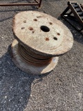 Spool of steel cable