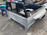 Dodge Dually 8ft. Bed has heavy duty headache rack with bed rails
