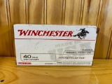 Winchester 40 S&W 180GR Jacketed Hollow point 50 rounds