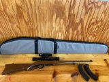 Ruger Mode 96 Lever Action 10/22 with scope & green laser with soft case SN#62007929 2-25 round mags